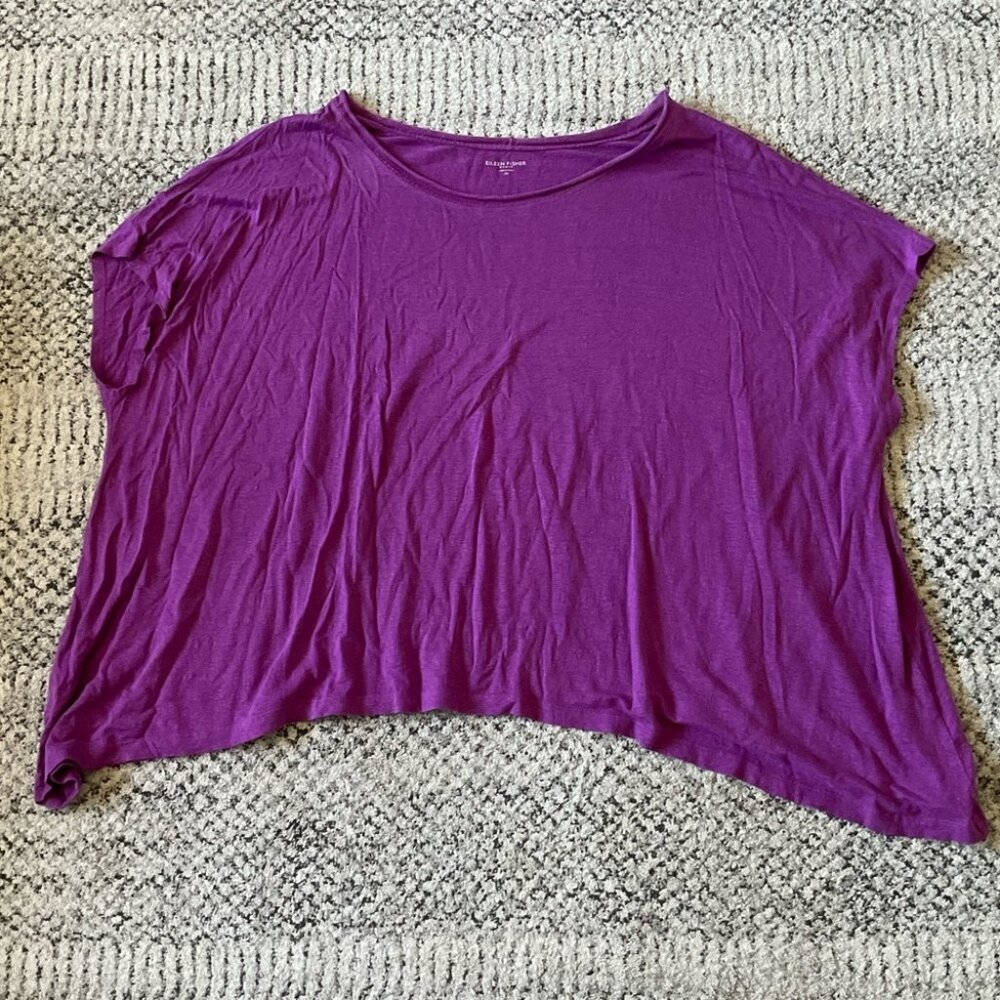 Eileen Fisher Linen Slub T-Shirt